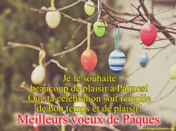 Meilleurs voeux de P�ques